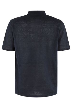 Polo leggera in lino blu ROBERTO COLLINA | RB2002410
